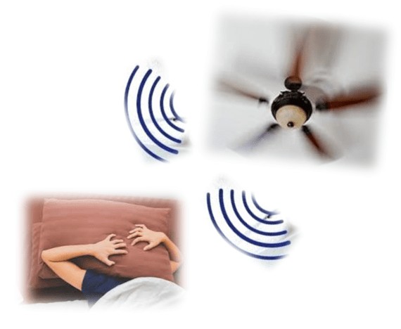 ceiling fan noise makes you hard to sleep