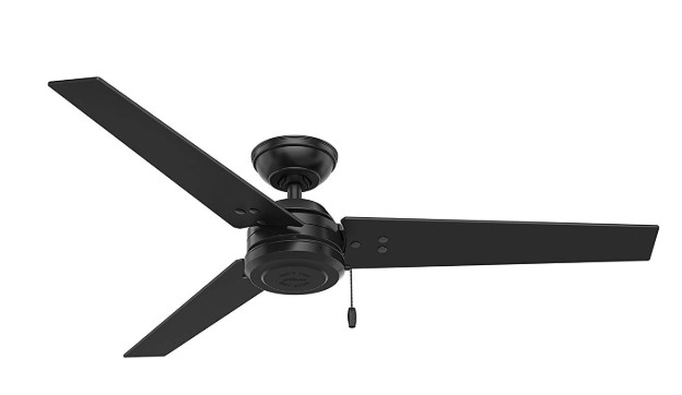 black ceiling fan with out lights