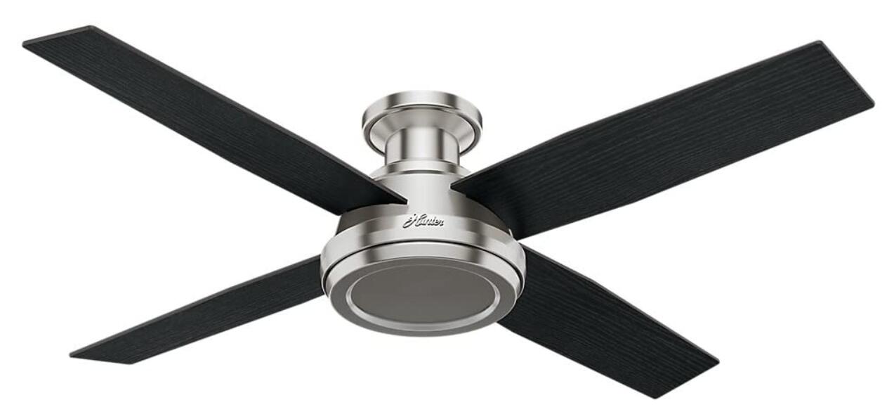 best black flush mount ceiling fan