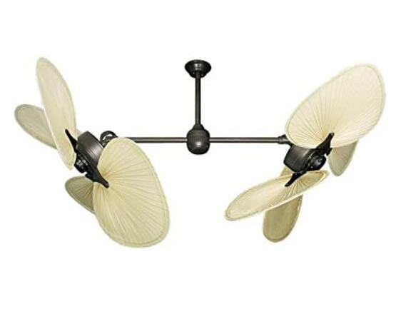 dual ceiling fan with light