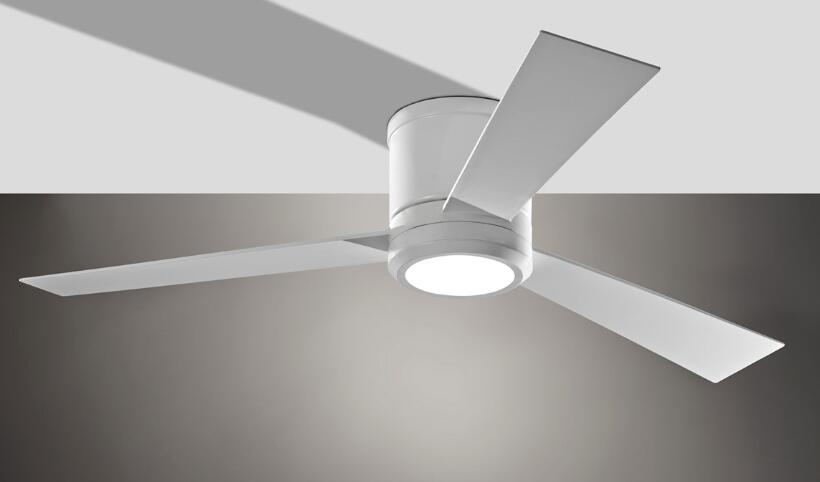 Hugger Flush Mount Ceiling Fan, Modern Ceiling Fan With Light Flush Mount