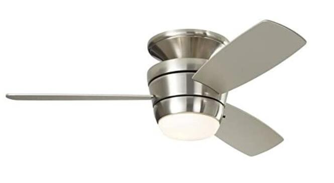 oil rubbed bronze ceiling fan with light flush mount