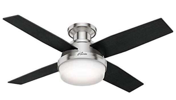 hunter low profile ceiling fan with light