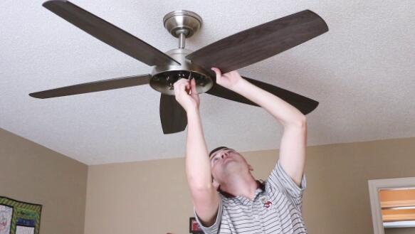 installation of low profile ceiling fan