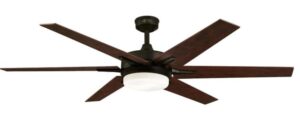 Westinghouse Lighting bronze ceiling fan with intelligent remote and led lights
