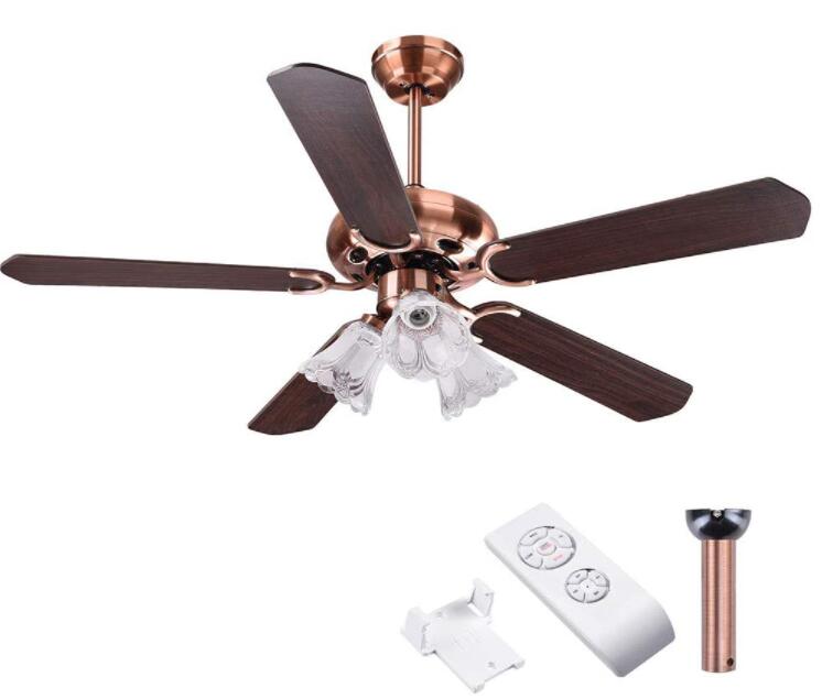 48 inch 5 blades copper ceiling fan