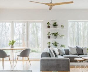 beatuiful bamboo ceiling fan for livingroom